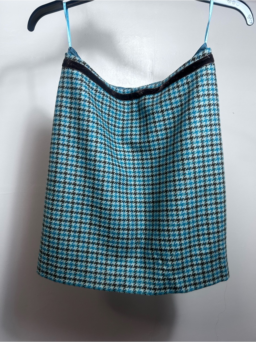 Banana republic Women's Blue Houndstooth A-Line Skirt